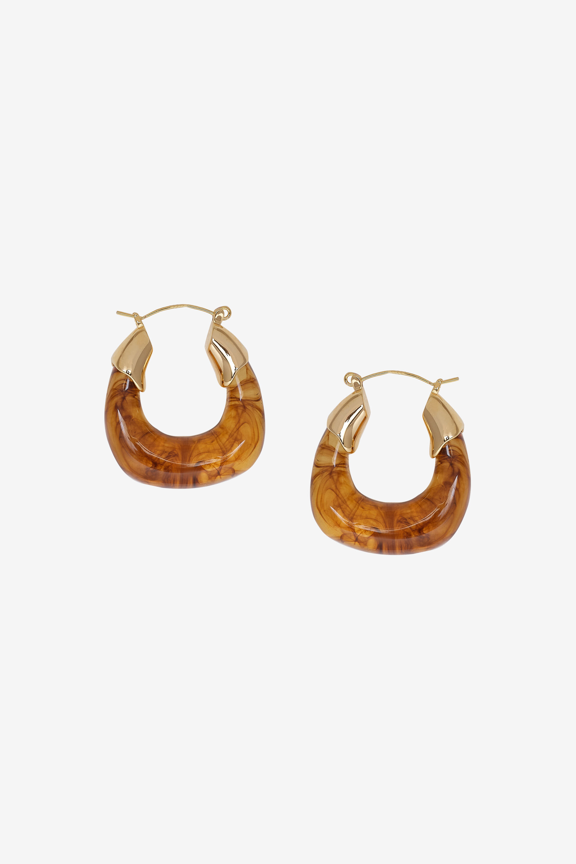 Brown Lucent Hoops